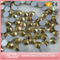 SS4 gold wholesale china glass beads non hotfix rhinestone for dress